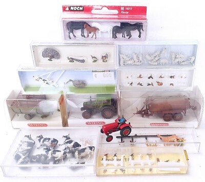 11 Wiking Faller HO 1:87 RAILWAY LAY-OUT FARM TRACTOR