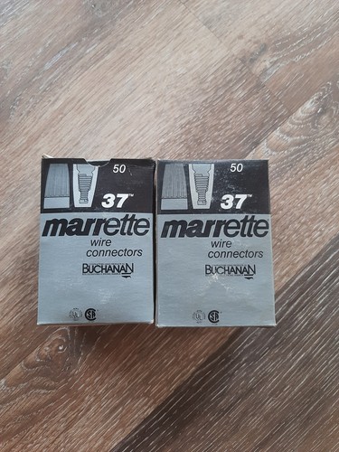NEW. Lot of 2 Box BUCHANAN MARRETTE Wire Connectors # 37 (Box of 50) - Picture 6 of 6
