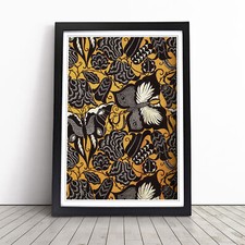 Quadro su tela con cornice stampa arte da parete Koloman Moser tessuto design decorazione