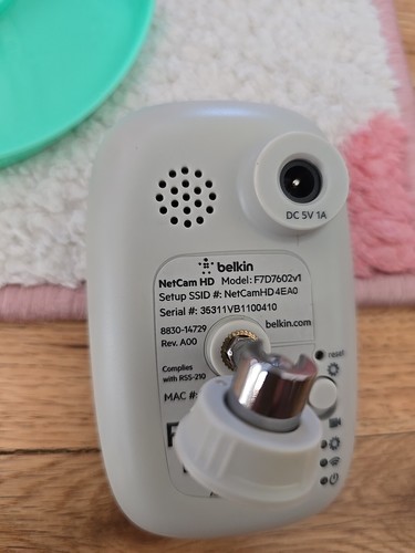 Belkin F7D7602 NetCam HD WiFi Camera - Picture 4 of 7