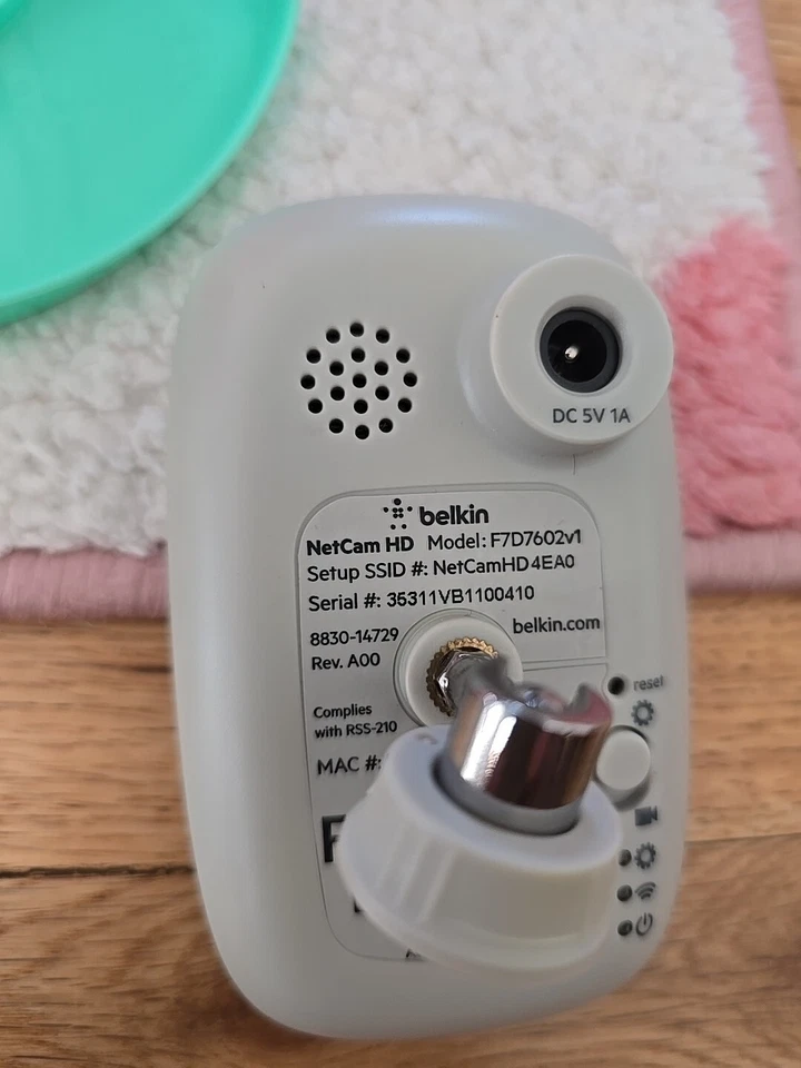 Belkin F7D7602 NetCam HD WiFi Camera - Image 4 of 4