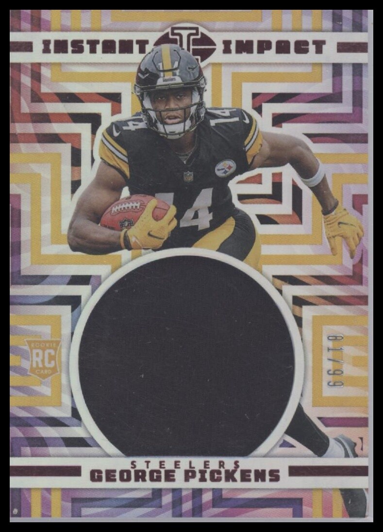 George Pickens Panini Illusions Instant Impact Memorabilia #IIGP Red