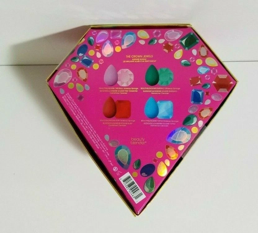Beauty Blender The Crown Jewels Blender Paquete Nuevo En Caja 4 Esponjas 4 Limpiadores Foto 4 de 4
