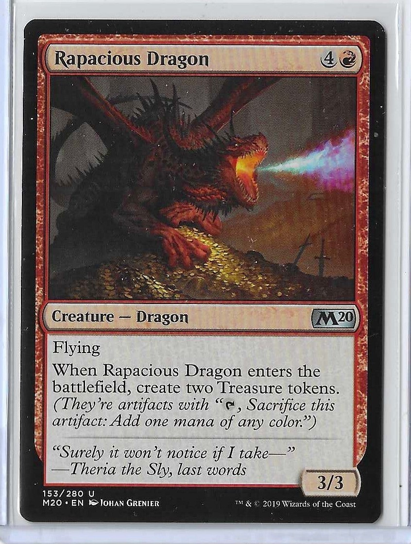 MTG Rapacious Dragon Core Set 2020 (M20) Uncommon Magic Card #153 Unplayed