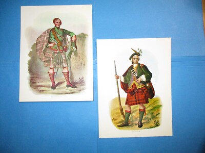 Lot of 2 Reproductions of McIan's  SCOTTISH HIGHLANDERS- Cameron & Macpherson