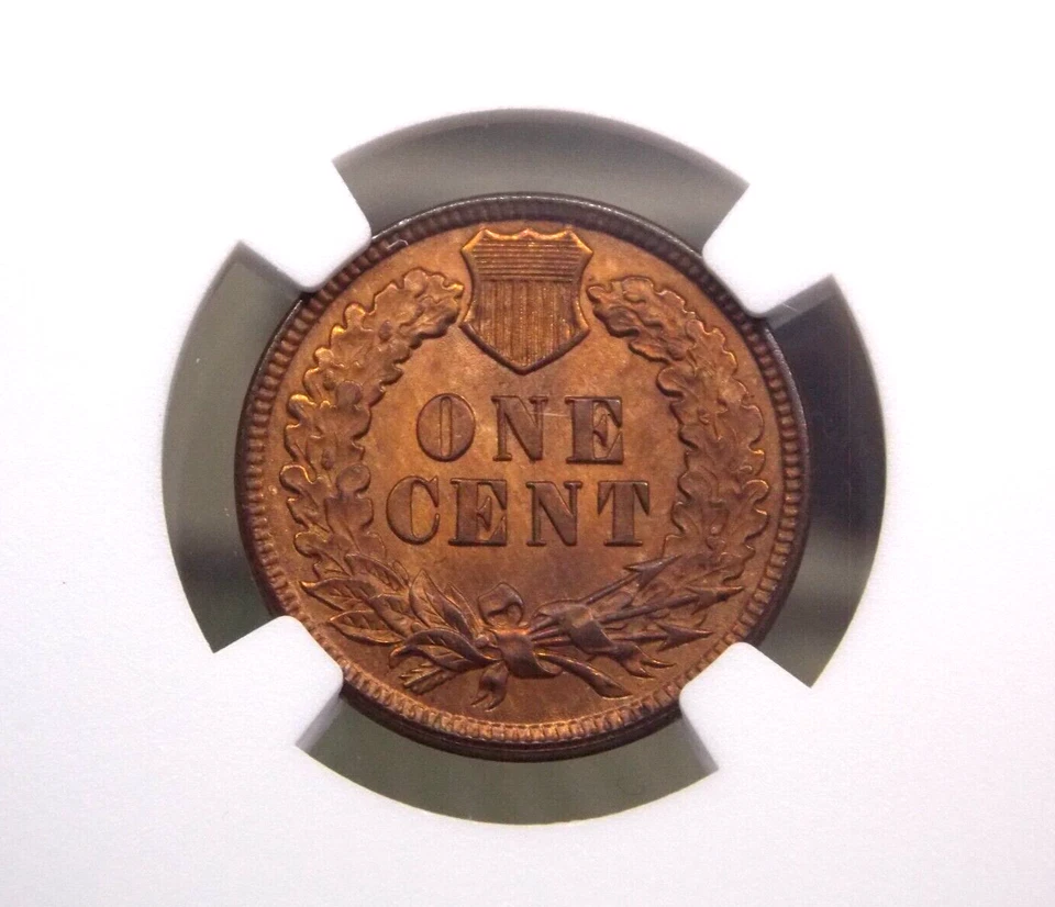 Centavo cabeza india 1890 1 c NGC MS64 RB #039 rojo marrón BU sin circular ECC&C, Inc. Foto 2 de 4