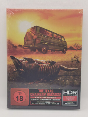 The Texas Chainsaw Massacre-Premium Edition-3-Disc Mediabook - 4K UHD - Neu-OOP!