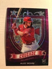 2021 Panini Chronicles Purple Velocity Prizm Crusade Alec Bohm RC 23