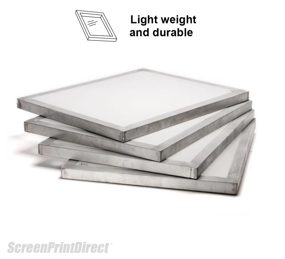 Pantalla con marco de aluminio Ecotex® para serigrafía 20" x 24" - 155 malla blanca (6) Foto 3 de 3