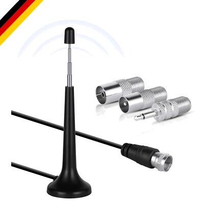 DAB UKW Radioantenne,Antenne 3 m Verlängerungskabel 75 Ohm FM UKW Radio Anten...