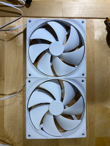 PAIR Nzxt F140p 140mm WHITE - NON RGB