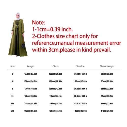 Muslimische Frauen Gebetskleid Islamisches Hijab Abaya Khimar Jilbab Kaftan C8 - Bild 2 von 15