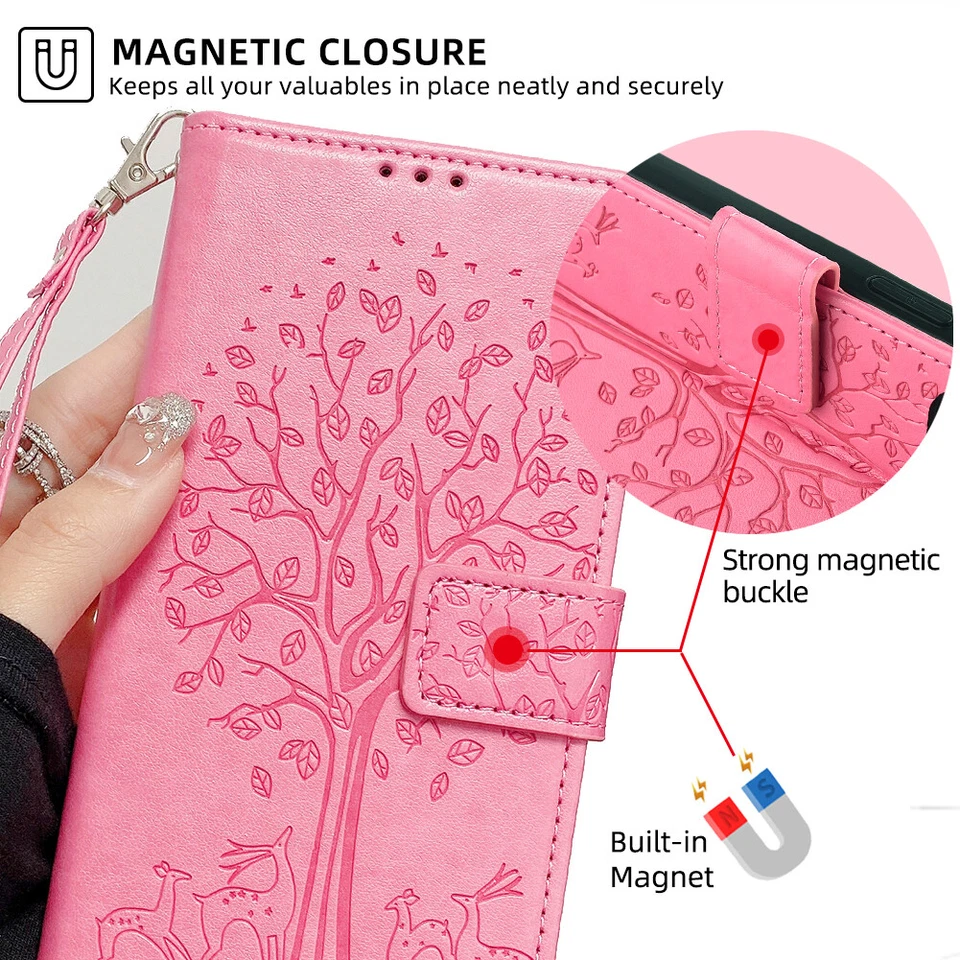 Wallet Flip Case Stand Cover For LG K22 K52 K42 K31 Aristo 5 Plus K300 Velvet 5G - Image 3 of 4