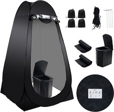 Portable Camping Toilet Kit for Adults, Pop up Privacy Tent, X Large Folding Toi