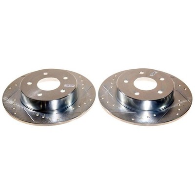 JBR1796XPR Powerstop 2-Wheel Set Brake Discs Rear AWD for Nissan Altima Kicks 21