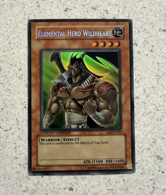 Konami Yu-Gi-Oh! Elemental HERO Wildheart GSE-EN001 Ltd Ed Holo Super Rare EN