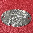 Germany Identity Plate 1878 L Pioneer Komp 10 AC Aisne EK Marke WW1