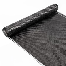 10ft x 12" Carbon Fiber Cloth Roll, 2 x 2 Twill Weave 3k/220g High Strength F...
