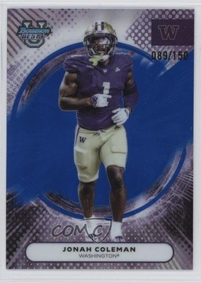 2025 Bowman U Blue Refractor 89/150 Jonah Coleman #55 0j3l