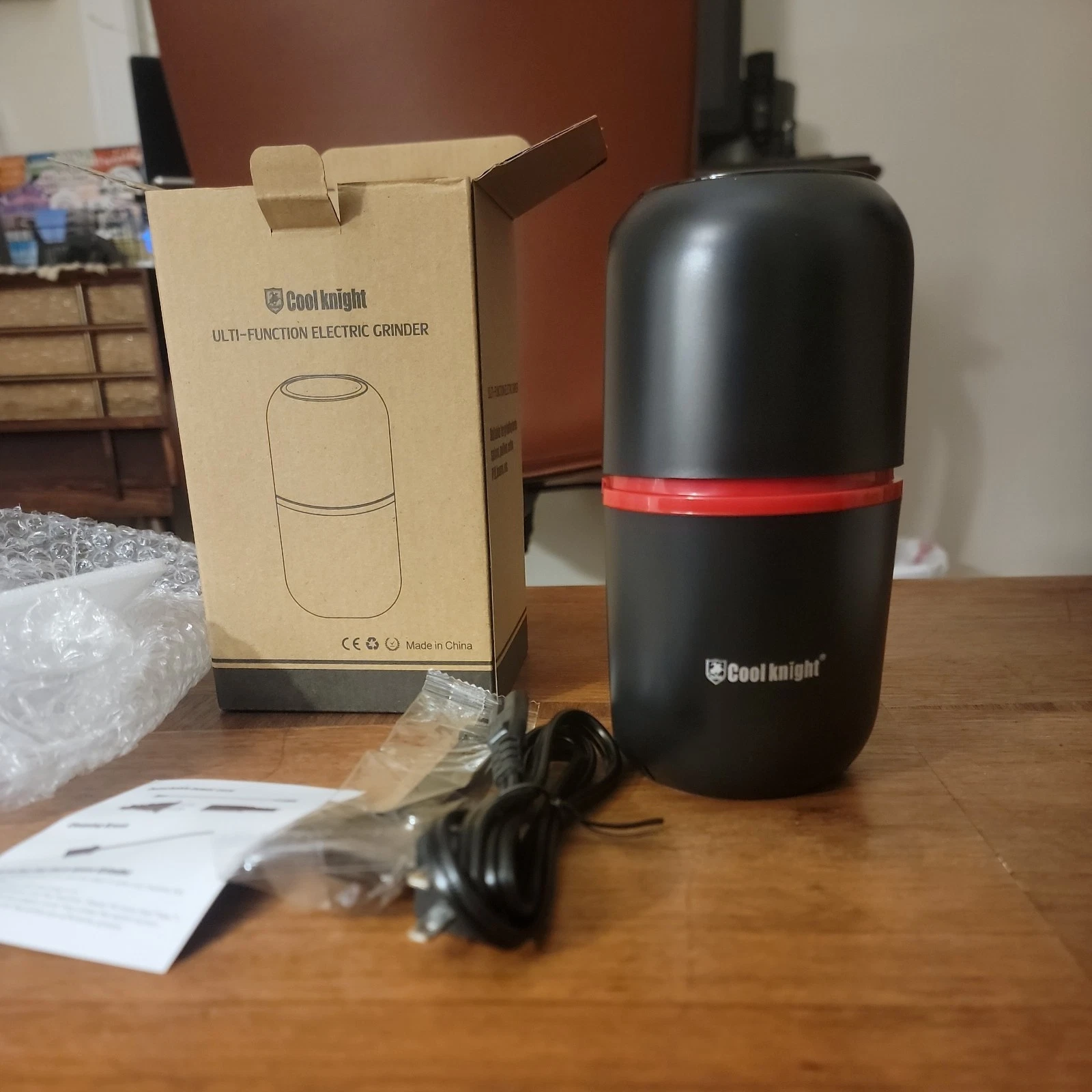 COOL KNIGHT Herb Grinder [large capacity/fast/Electric ]-Spice Gray
Opens in a new window or tab