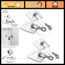 2-Pack White Refrigerator Lock Set - Secure Food Storage, Child Safety Locks