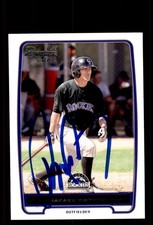 Signed Baseball Card Auto Rafael Ortega 2012 Bowman #BP12 Colorado Rockies
