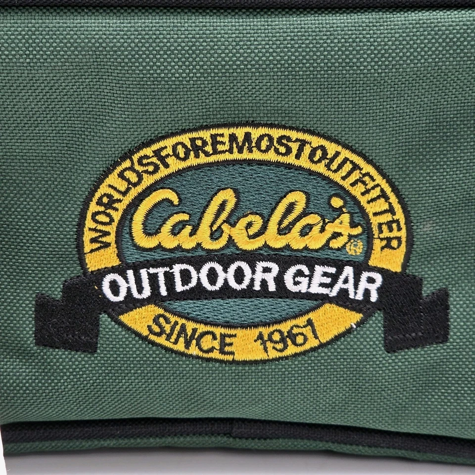 Cabela's Outdoor Gear Fishing Tackle Hunting Soft Bag Crossbody Strap Green Blk - Image 3 of 4