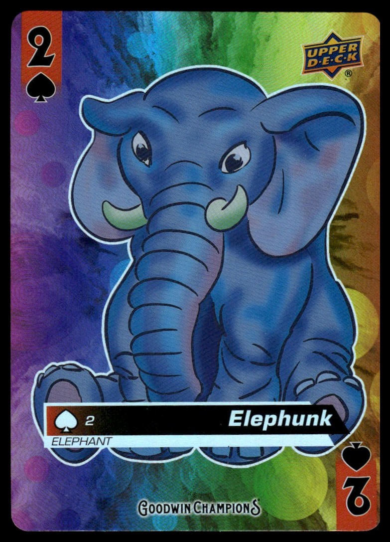 2021 Upper Deck Goodwin Champions Elephunk #2 Playing Cards Animation