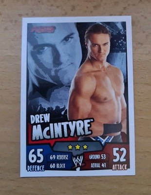 WWE Topps Slam Attax Rumble DREW MCINTYRE Wrestling Card Karte # 59 RAW