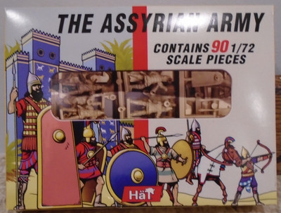 HAT #8128 1/72 SCALE THE ASSYRIAN ARMY 90 PCS. NEW IN DAMAGED BOX
