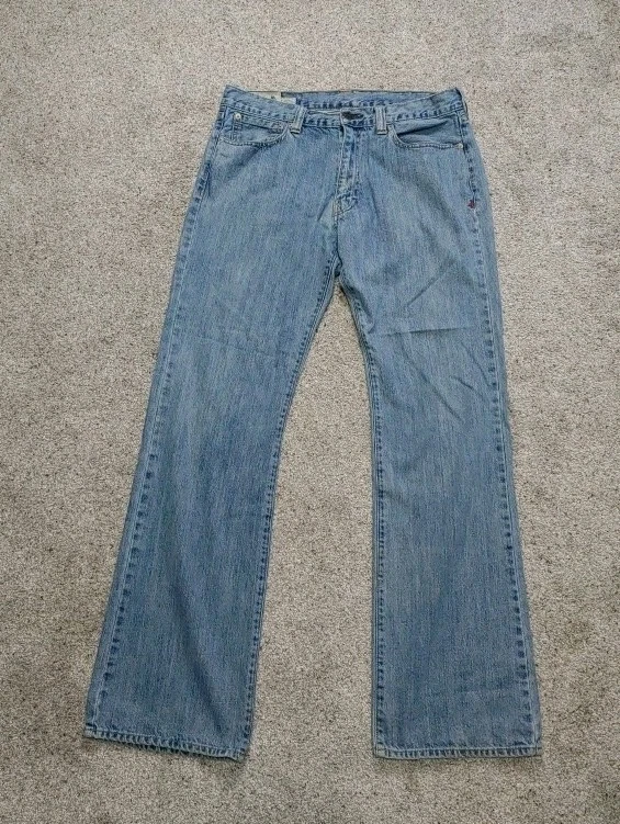 JEAN Z.07 COUPE DÉCONTRACTÉE TAILLE HAUTE À REVERS - Bleu | Canada