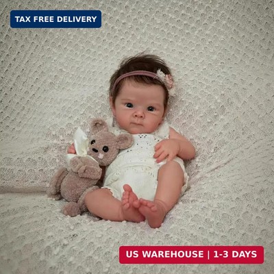 19Inches Hand Rooted Hair Anatomically Correct Realistic Reborn Baby Dolls Craft