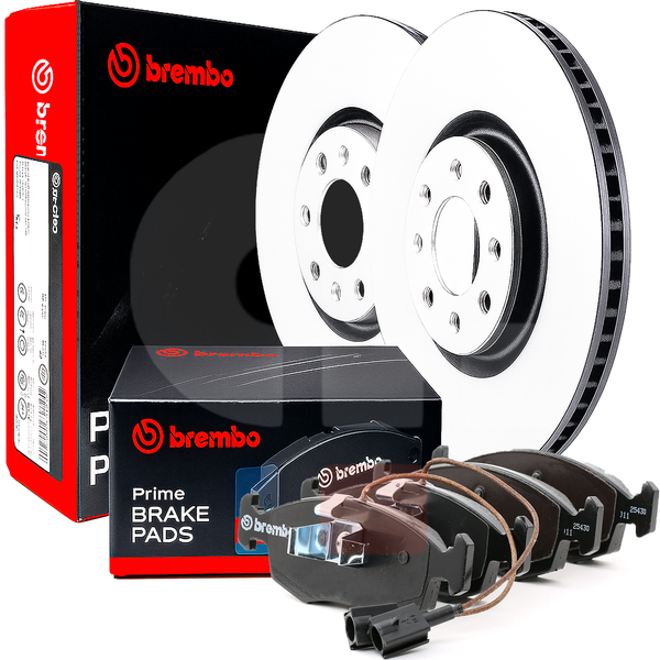 Brembo Bremsensatz Scheiben Und BeläGe Vorne FüR Fiat 500 Panda Grande Punto-image