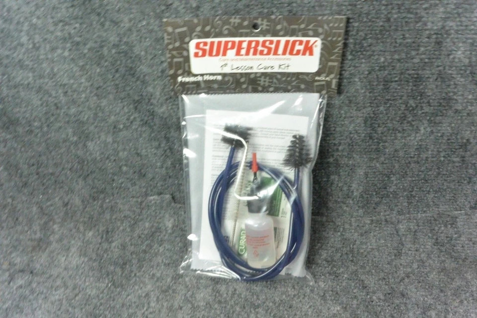 Kit de cuidado de cuerno francés Superslick cepillos de aceite mantenimiento de limpieza de serpientes Foto 2 de 4