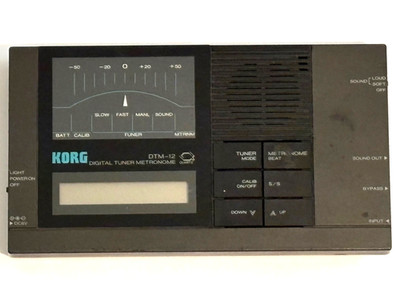 Korg DTM-12 Digital Quartz Tuner Metronome, pre-loved, no case