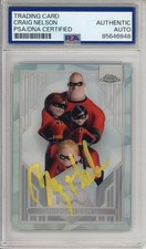 2023 DISNEY TOPPS CHROME REFRACTOR SIGNED MR. INCREDIBLE CRAIG T NELSON PSA DNA
