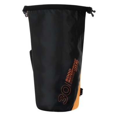 Zone3 500D Performance Dry Bag 30L wasserdicht Rolltop mit Gurt orange schwarz