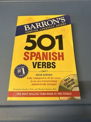 Barron's 501 Spanish Verbs Paperback, by Christopher Kendris; Theodore WITH CD
