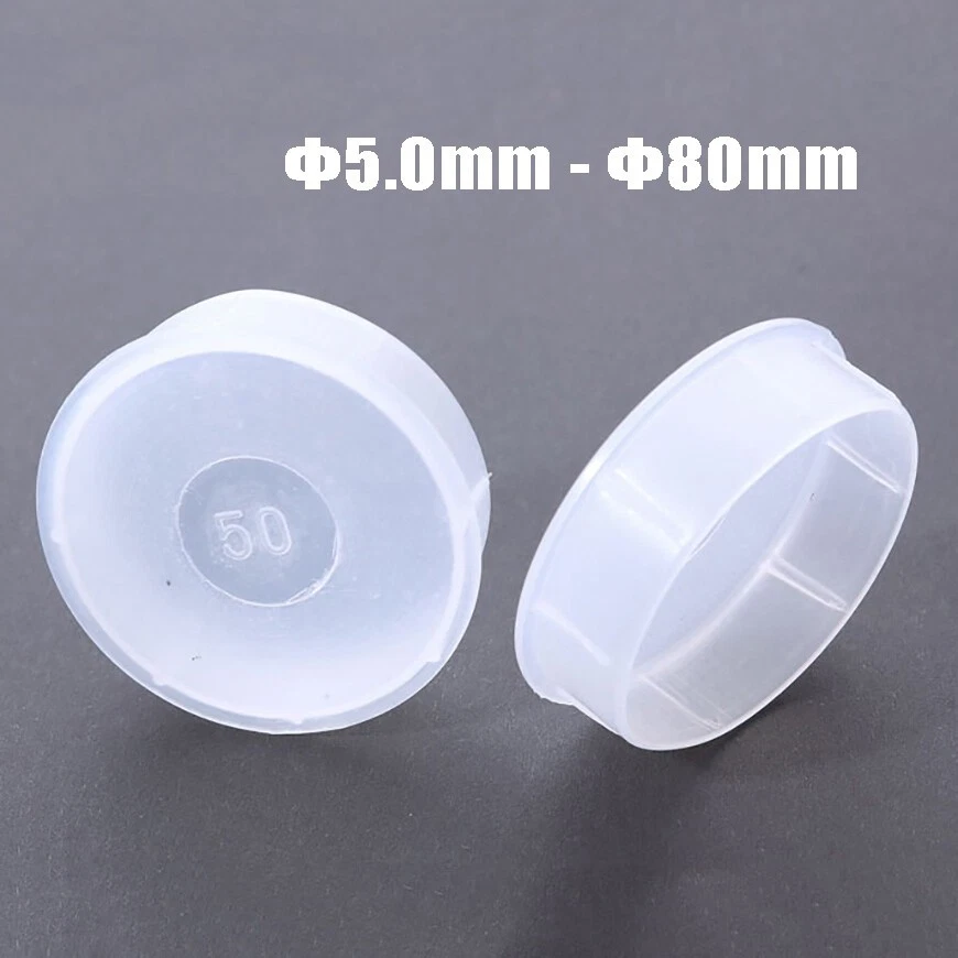 Plastic End Caps For Pipe Fitting Inserts Bungs Inserts Plug /Clear Φ5.0mm-Φ80mm - Bild 2 von 4