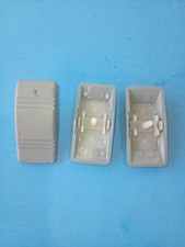 Lot of 3 Blue Sea 8298 Contura Switch Grey Actuator - Double Lens