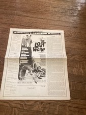 Original 1960 The Lost World Exhibitor’s Manual-Early Science fiction*Very RARE*