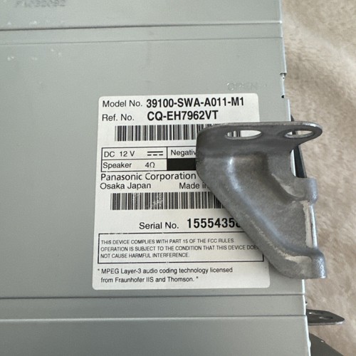 Radio estéreo Honda CRV 2010-2011 OEM cambiador de 6 CD y modelo XM 39100-SWA-A111-M1 - Imagen 3 de 9