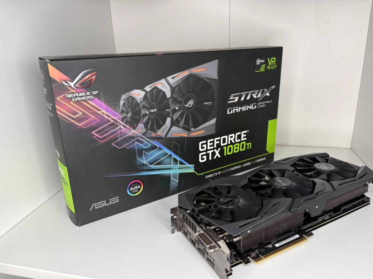 ASUS NVIDIA GeForce GTX 1080 Ti Computer Graphics Cards for sale