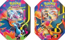 CONFIRMED Pokemon TCG Mega Charizard EX Tins - Set of 2 SEALED