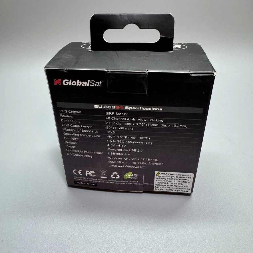 GlobalSat BU-353-S4 USB GPS Receiver - Black - Image 3 of 3