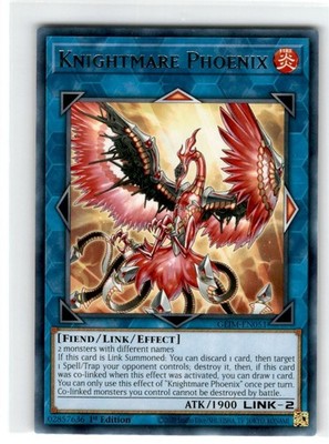 Yu-Gi-Oh! Knightmare Phoenix 1st Edition GEIM-EN051 Moderately Played Rare