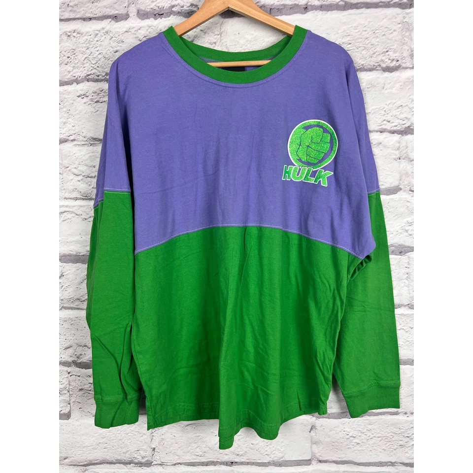 Camiseta deportiva Marvel para mujer 2XL brillo Universal Studios Marvel Incredible Hulk Spirit Foto 2 de 4