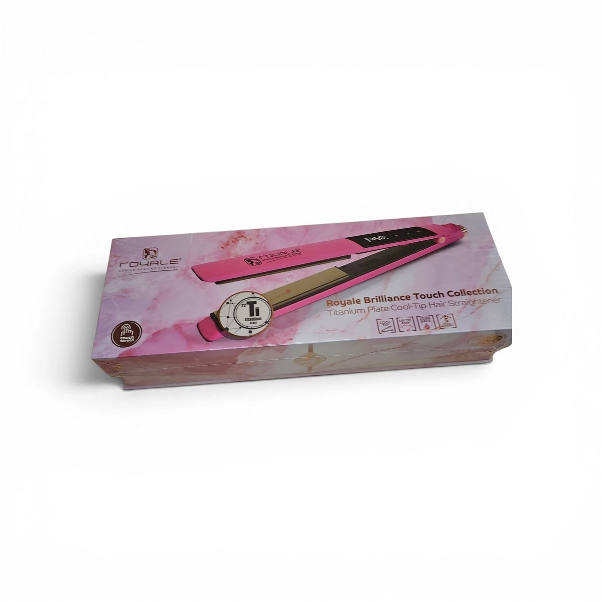 Royale Pink Ceramic Hair Curling & Straightening Irons for 