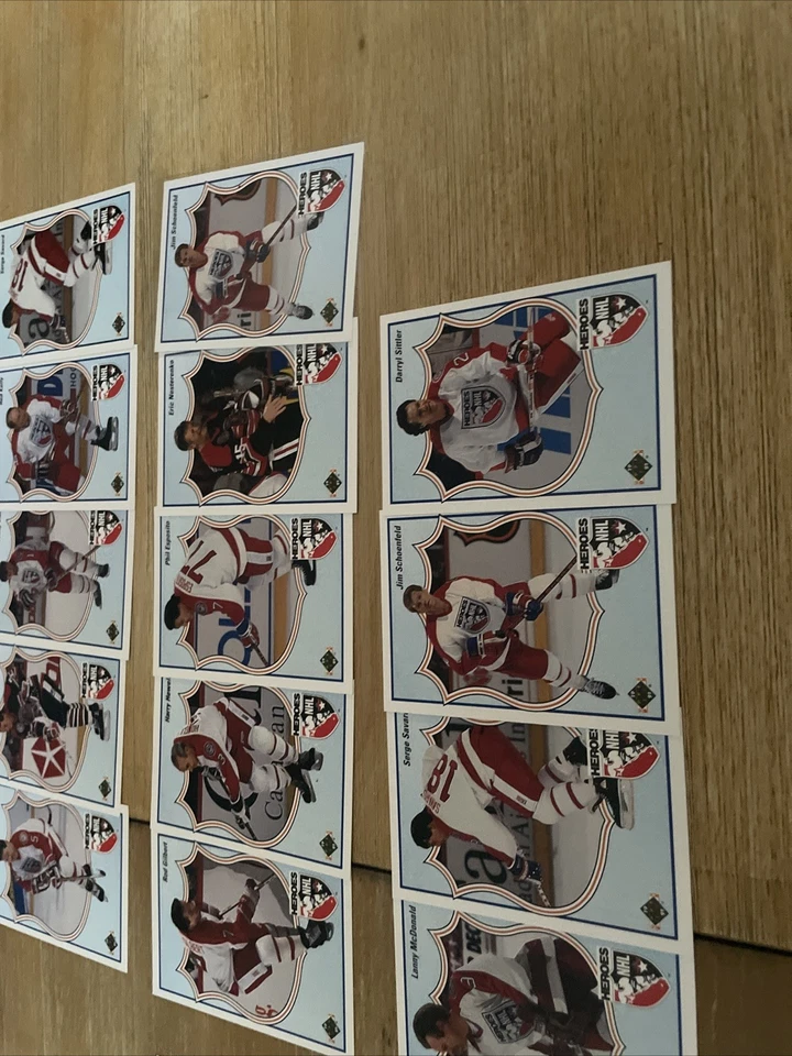 1990-91 UPPER DECK NHL HOCKEY NHL HEROES Set 15 Cards - Image 4 of 4