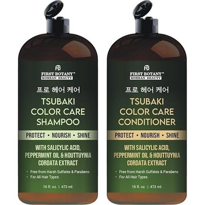 First Botany Tsubaki Color Care Shampoo and Conditioner - 16 fl oz ea